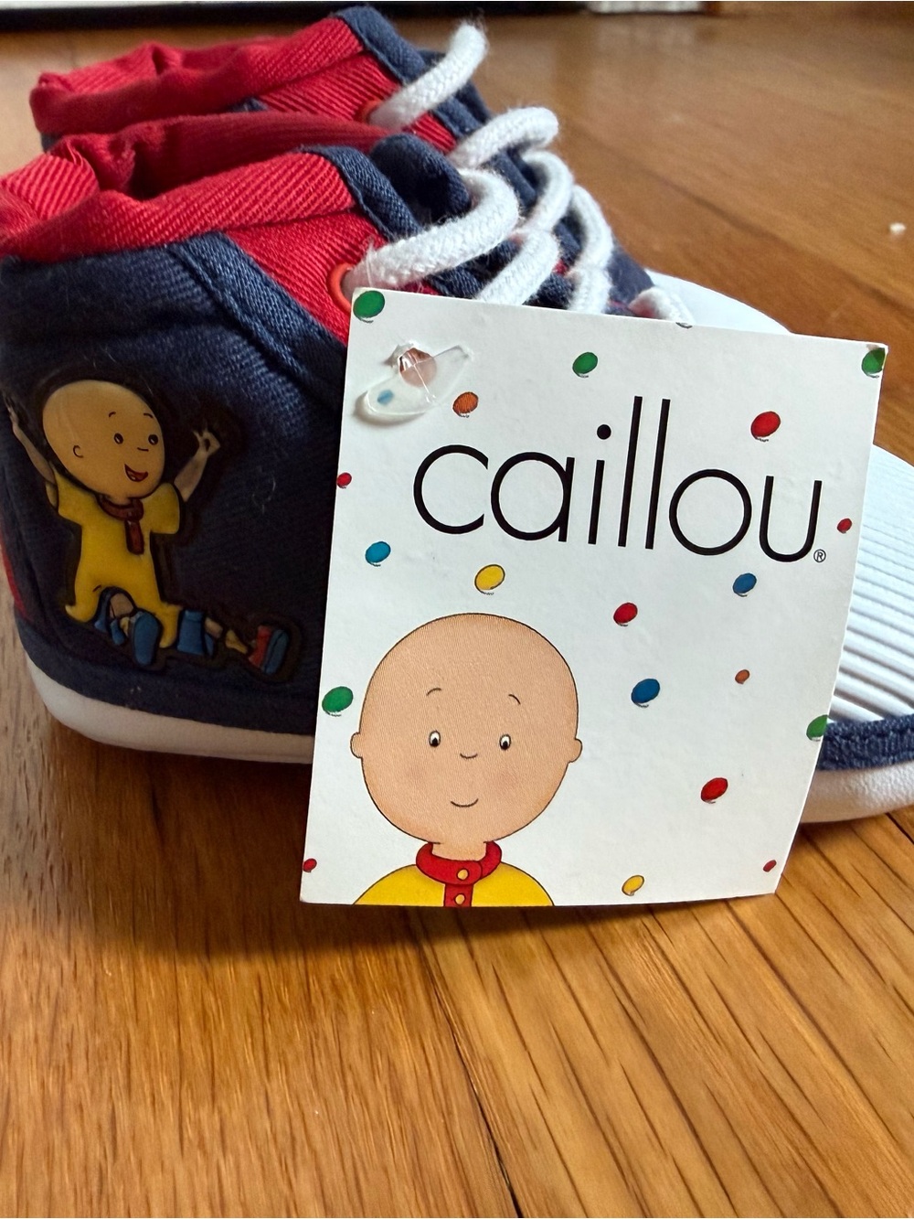 Navy and Red Toddler Canvas Sneakers